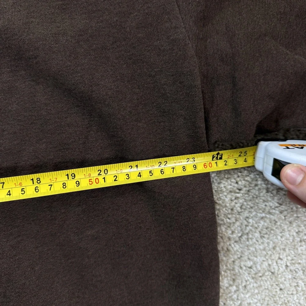 The North Face Hoodie Mens Large Brown Fleece Pullover 1968 Logo Sweatshirt